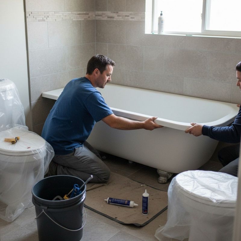 Local Bathtub Replacement pros at work